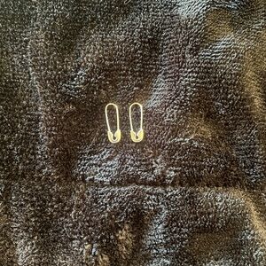 Rowan Silver Safety Pin Earrings